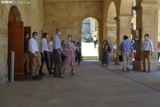 Una imagen de la visita real hoy. /SN