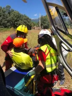 Imagen del rescate. /Emergencias CyL