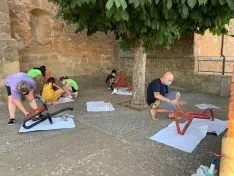 Trabajo en la obra 'Vida' en Almarail. /Amarail