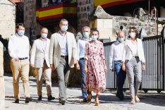 Una imagen de la visita real a Vinuesa y Soria este miércoles. 