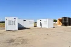 Oficinas provisional de la escuela FlyBy en Garray. /Diputación