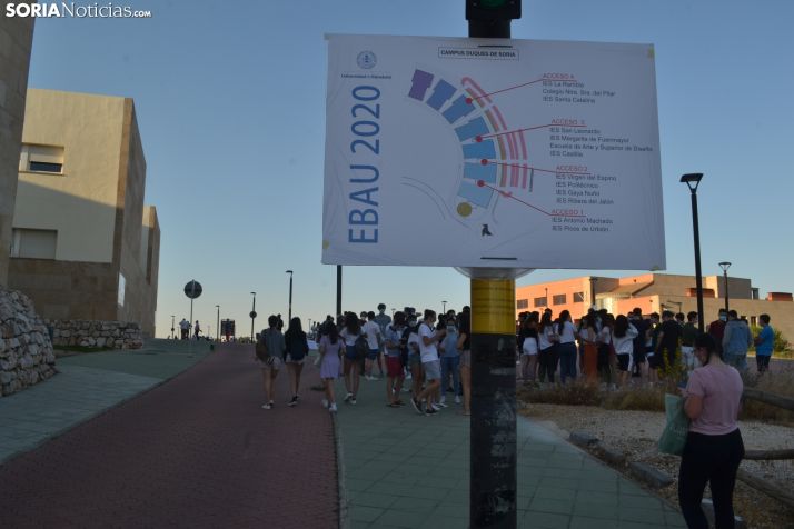 Los alumnos sorianos destacan por sus resultados en la EBAU