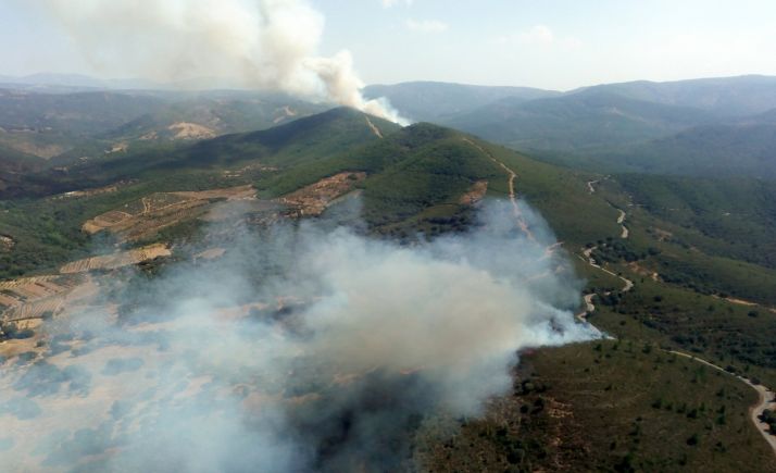 Nivel 1 en el incendio entre Lagunilla y Valdelageve (Salamanca)