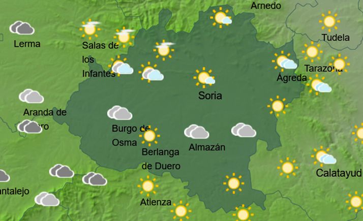 El tiempo en Soria: Continúa la posibilidad de tormentas