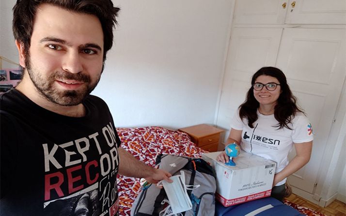 La Asociación de Estudiantes Erasmus de la UVa envía sus pertenencias a los estudiantes internacionales que volvieron a sus países por el confinamiento