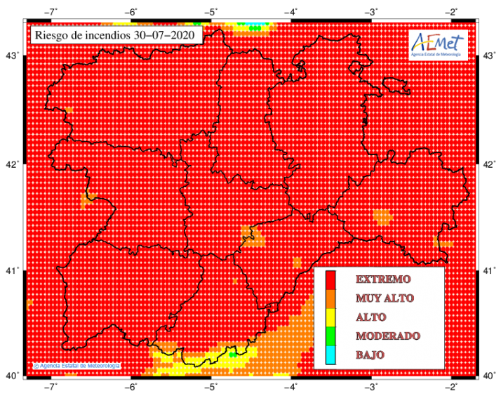 El tiempo en Soria: suben los term&oacute;metros, riesgo de incendios en toda Castilla y Le&oacute;n