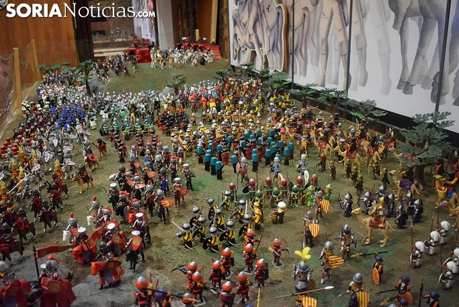 Foto 2 - Un reto veraniego: descubrir los mu&ntilde;ecos intrusos que hay en la exposici&oacute;n de playmobil 'La batalla de las Navas de Tolosa' de Garray