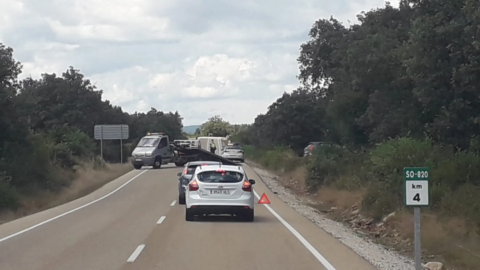 Foto 2 - Accidente de tr&aacute;fico por un ciervo en Rebollar