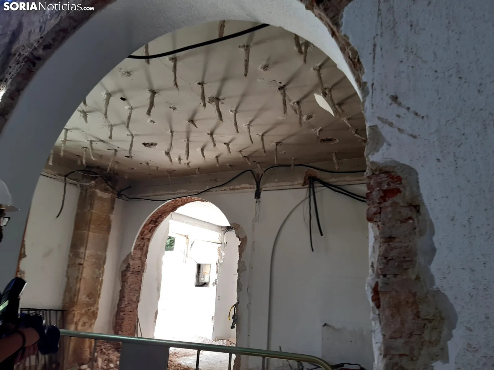 Avance de las obras en el cuartel de Santa Clara.