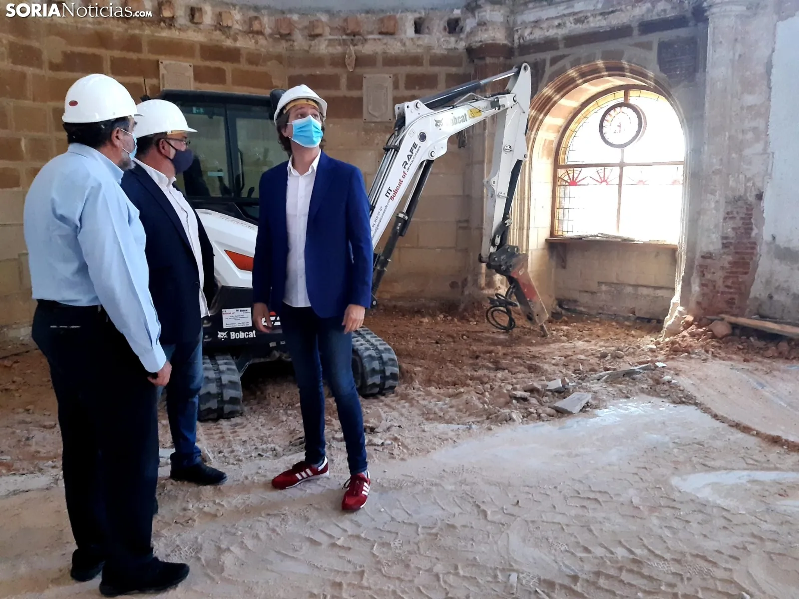 Avance de las obras en el cuartel de Santa Clara.