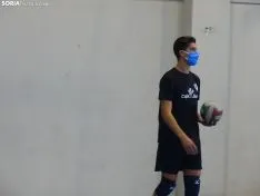 Una imagen del entrenamiento de este lunes. /SN