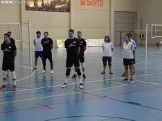 Una imagen del entrenamiento de este lunes. /SN