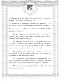 Una de las páginas del informe. 
