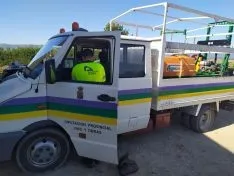 La Diputación colabora en la desinfección de Medina de Pomar. /Diputación