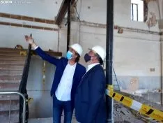Avance de las obras en el cuartel de Santa Clara.