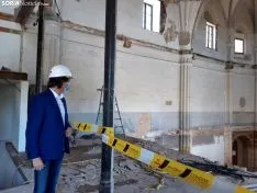 Avance de las obras en el cuartel de Santa Clara.