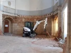 Avance de las obras en el cuartel de Santa Clara.