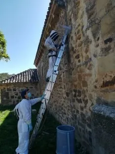 Una imagen de la actuación de los bomberos. /Ayto.