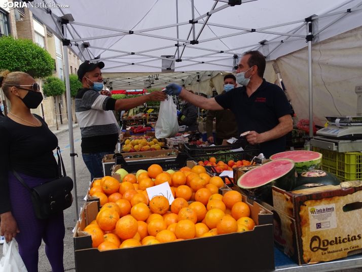 El mercadillo refuerza sus medidas anticovid