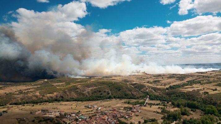 La Junta declara nivel 2 en el incendio forestal de Zamora