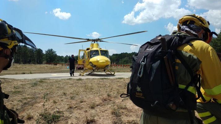 La BRIF de Lubia acude al incendio de Zamora