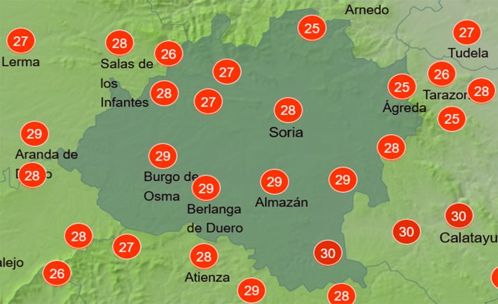 El tiempo en Soria: Lunes soleado y caluroso