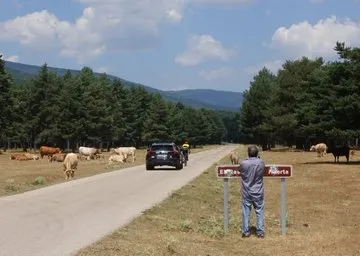 Foto 2 - Vuelta a Espa&ntilde;a: Perico Delgado sube a la Laguna Negra para RTVE