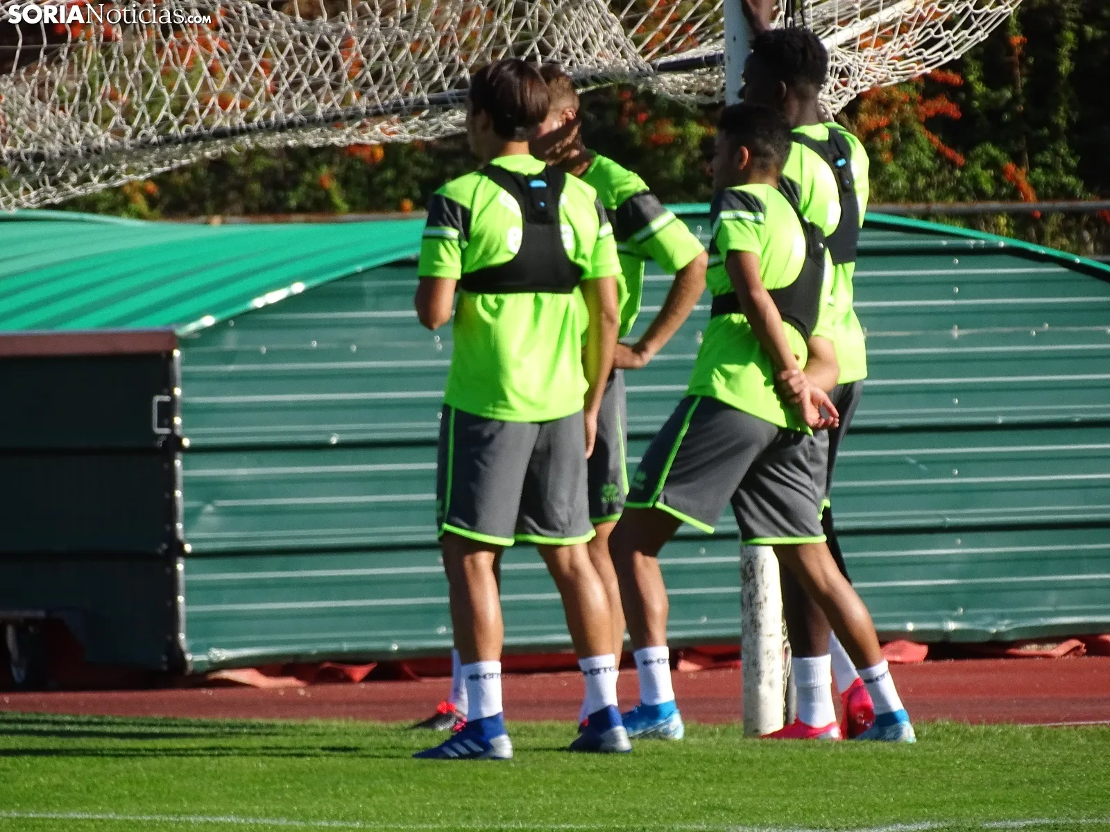 Una imagen del primer entrenamiento del Numancia 2020-2021. /SN