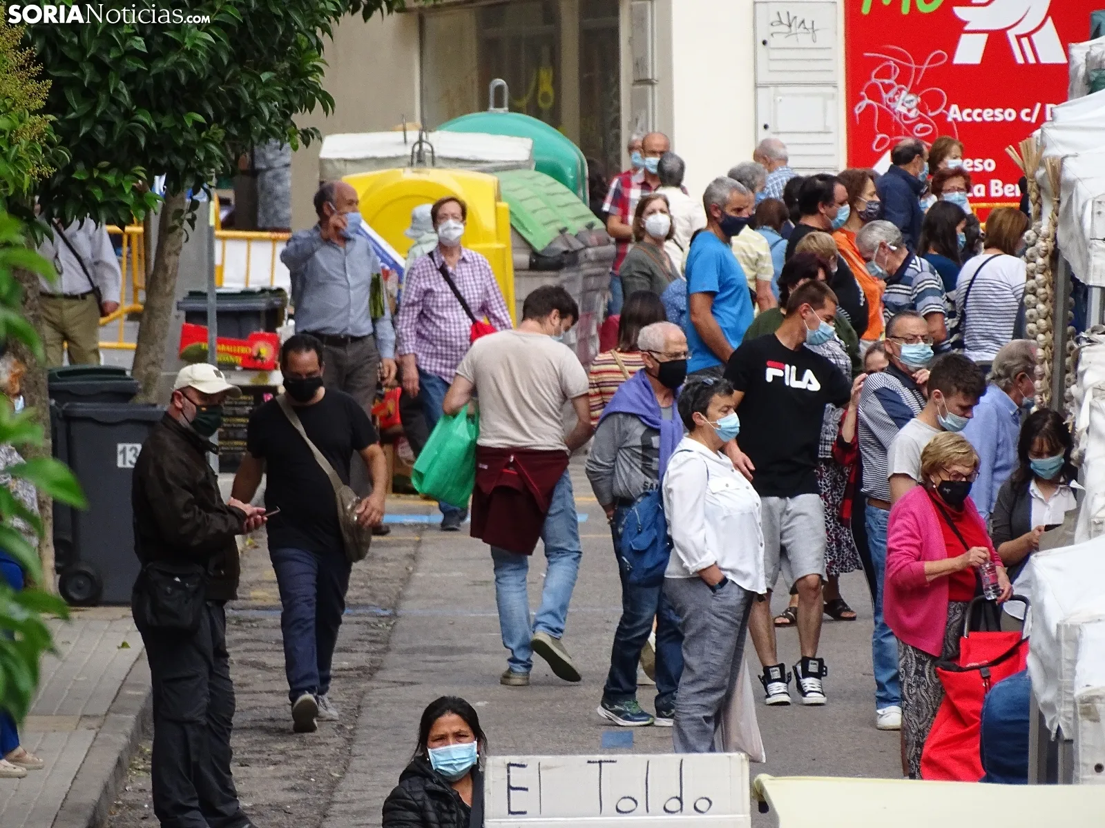 Una imagen del mercadillo este jueves. /SN