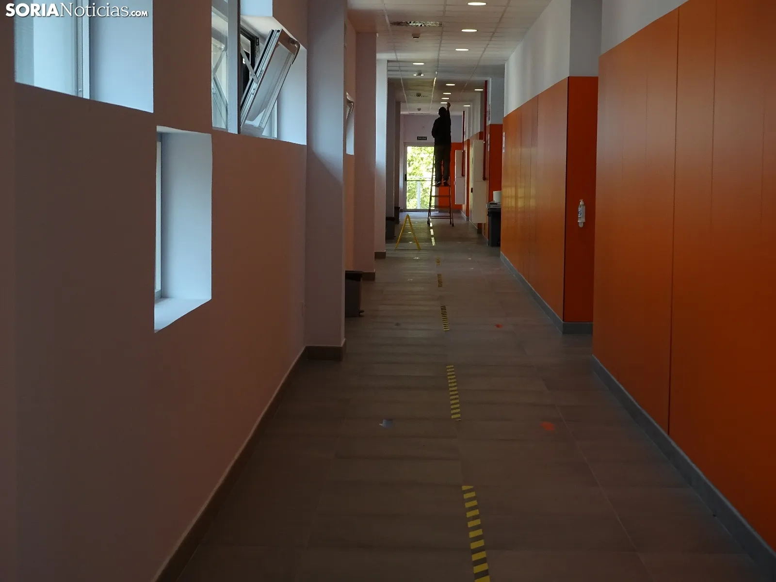 Una de las estancias interiores hoy del edificio de I D i del Campus. /SN