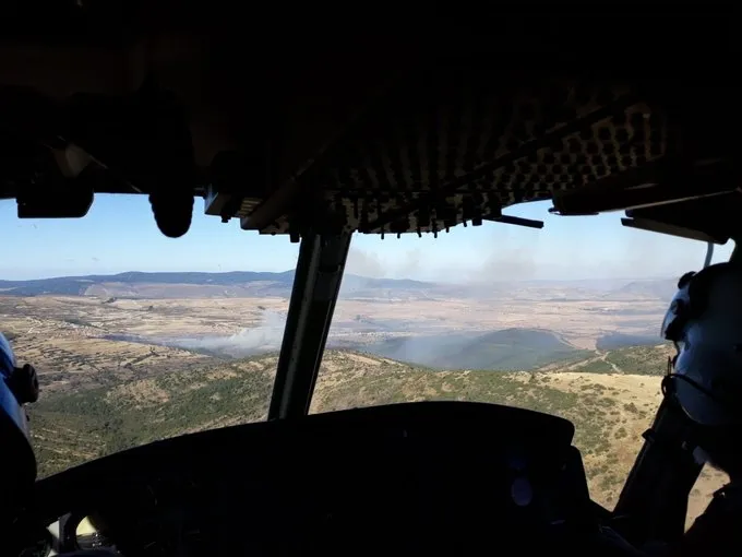 La BRIF de Lubia actúa en incendios forestales, en Oncala y Sarnago