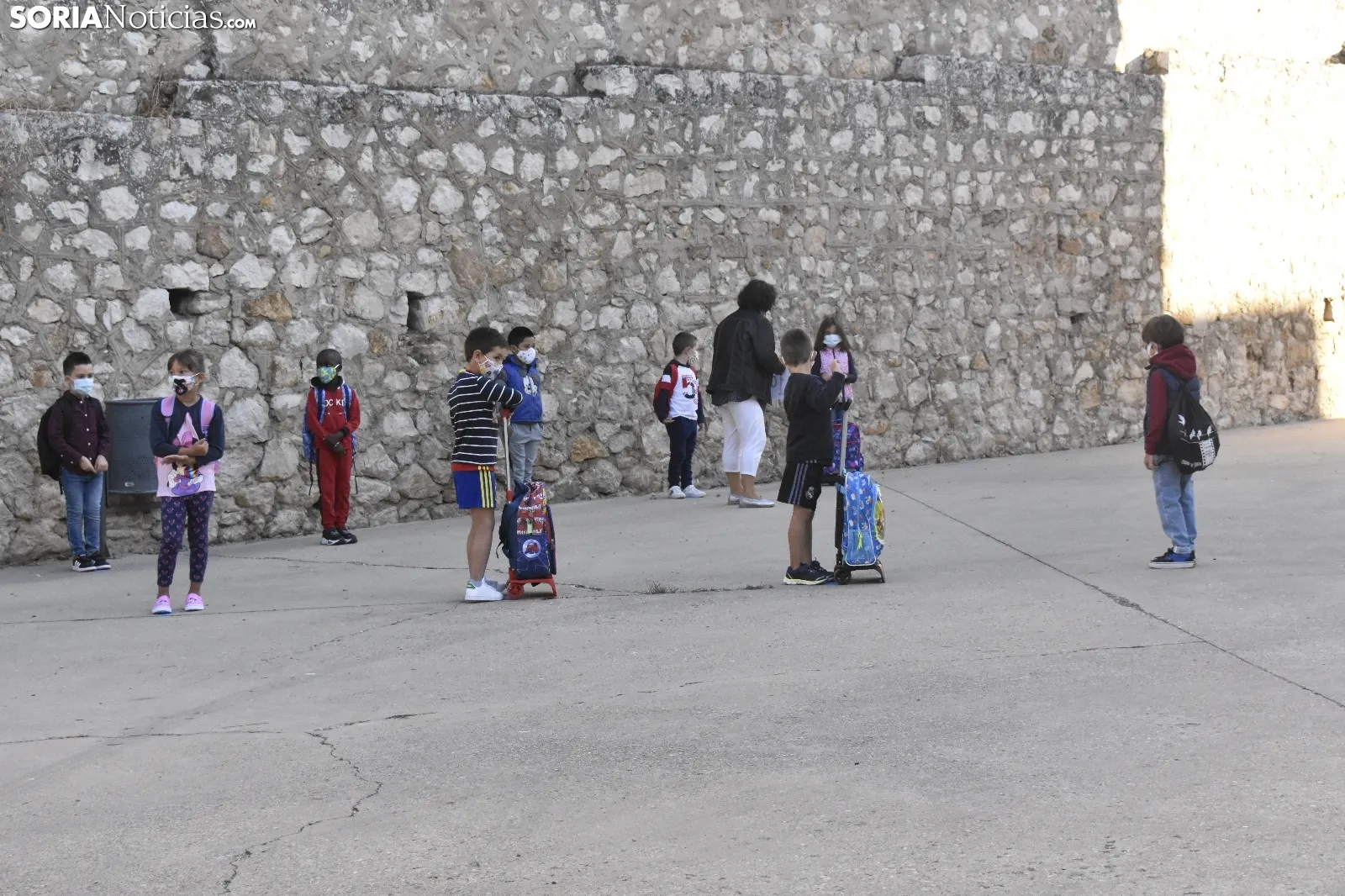 Primer día de cole en el CEIP La Arboleda.