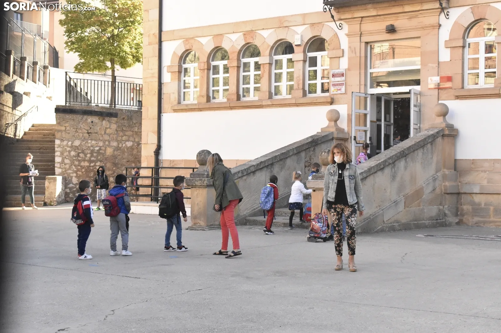 Primer día de cole en el CEIP La Arboleda.