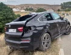 Una imagen del vehículo accidentado en Dévanos. /SN
