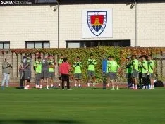 Una imagen del primer entrenamiento del Numancia 2020-2021. /SN