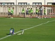 Una imagen del primer entrenamiento del Numancia 2020-2021. /SN