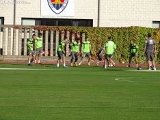 Una imagen del primer entrenamiento del Numancia 2020-2021. /SN