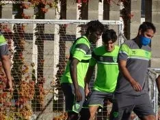 Una imagen del primer entrenamiento del Numancia 2020-2021. /SN