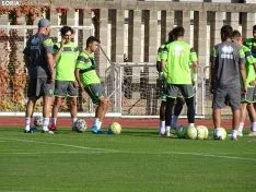 Una imagen del primer entrenamiento del Numancia 2020-2021. /SN