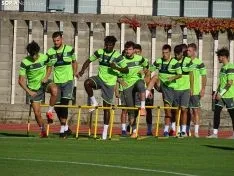 Una imagen del primer entrenamiento del Numancia 2020-2021. /SN