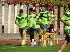 Una imagen del primer entrenamiento del Numancia 2020-2021. /SN