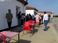 Una imagen de la jornada en el aeródromo de Garray. /SN