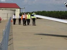 Una imagen de la jornada en el aeródromo de Garray. /SN