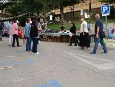 Una imagen del mercadillo este jueves. /SN