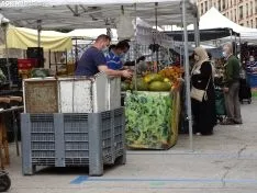 Una imagen del mercadillo este jueves. /SN