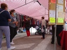 Una imagen del mercadillo este jueves. /SN