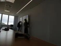 Una de las estancias interiores hoy del edificio de I D i del Campus. /SN
