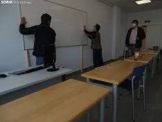 Una de las estancias interiores hoy del edificio de I D i del Campus. /SN