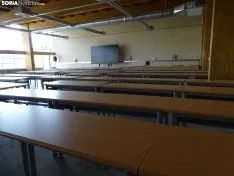 Una de las estancias interiores hoy del edificio de I D i del Campus. /SN