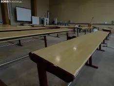 Una de las estancias interiores hoy del edificio de I D i del Campus. /SN